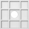 Ekena Millwork Rubik Architectural Grade PVC Contemporary Ceiling Medallion, 12"OD x 3"ID x 4"C x 1"P CMP12RK-03000 - alternate 1
